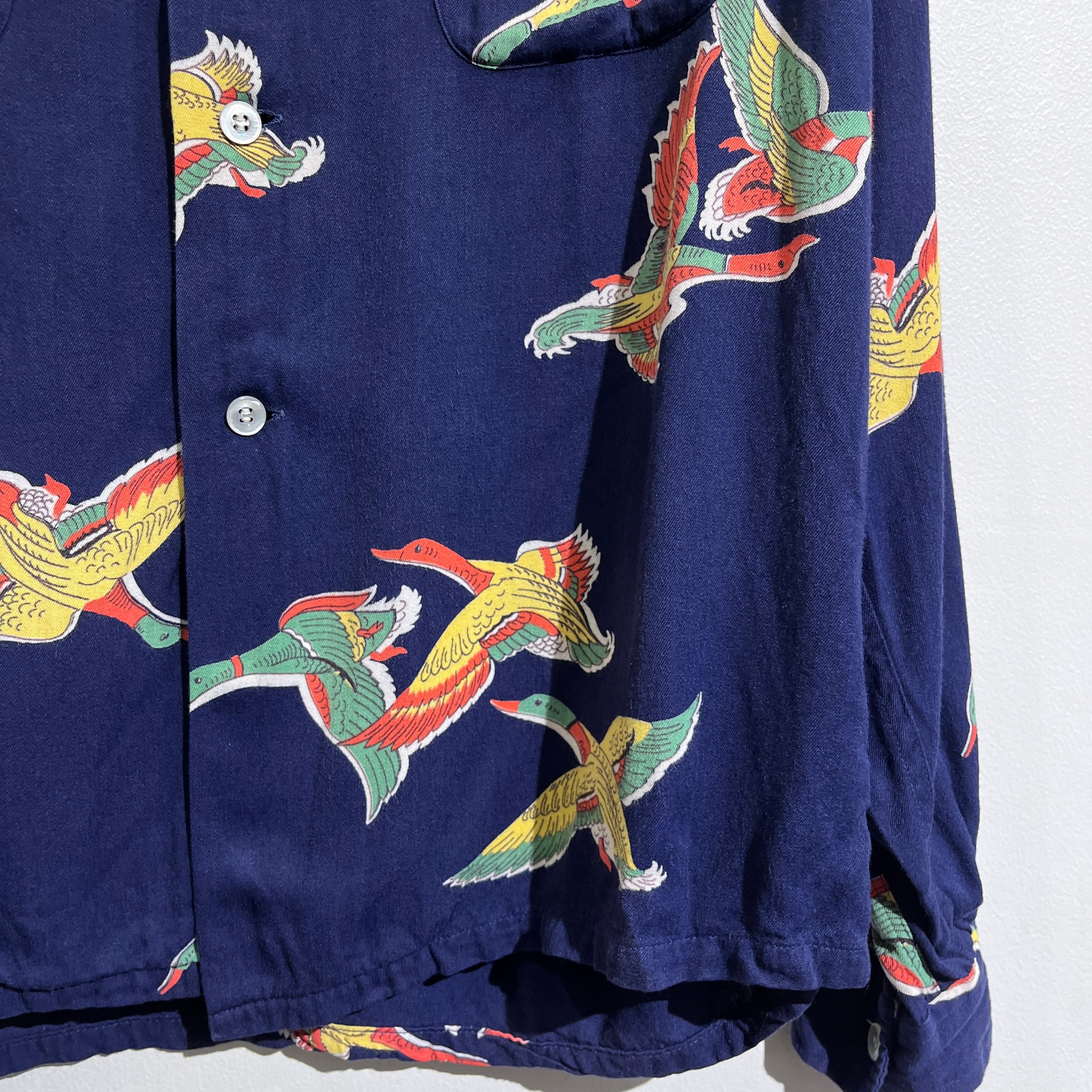 50s Wings Rayon Gabardine Shirt 