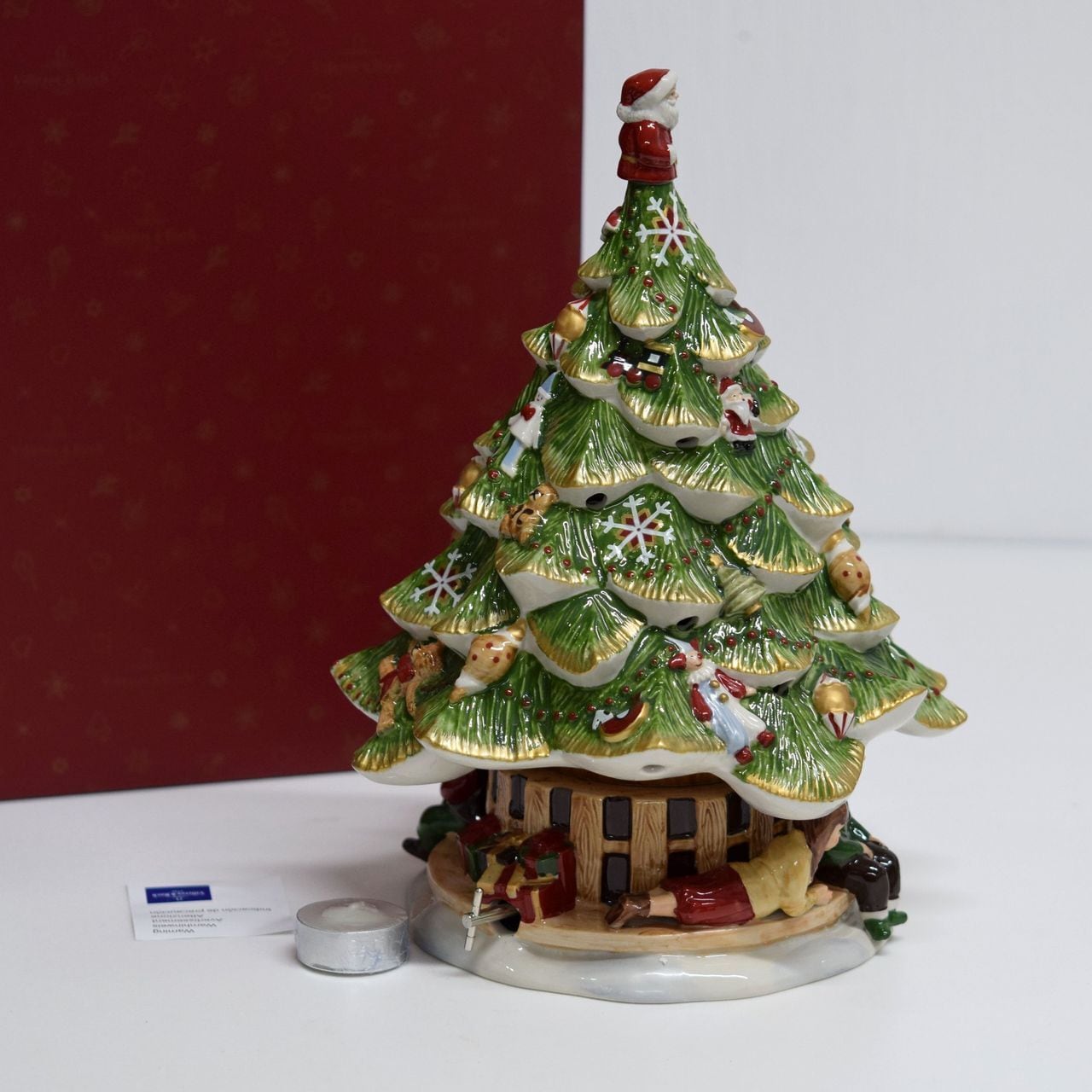 ビレロイ＆ボッホ オルゴール付きクリスマスツリー キャンドルホルダー