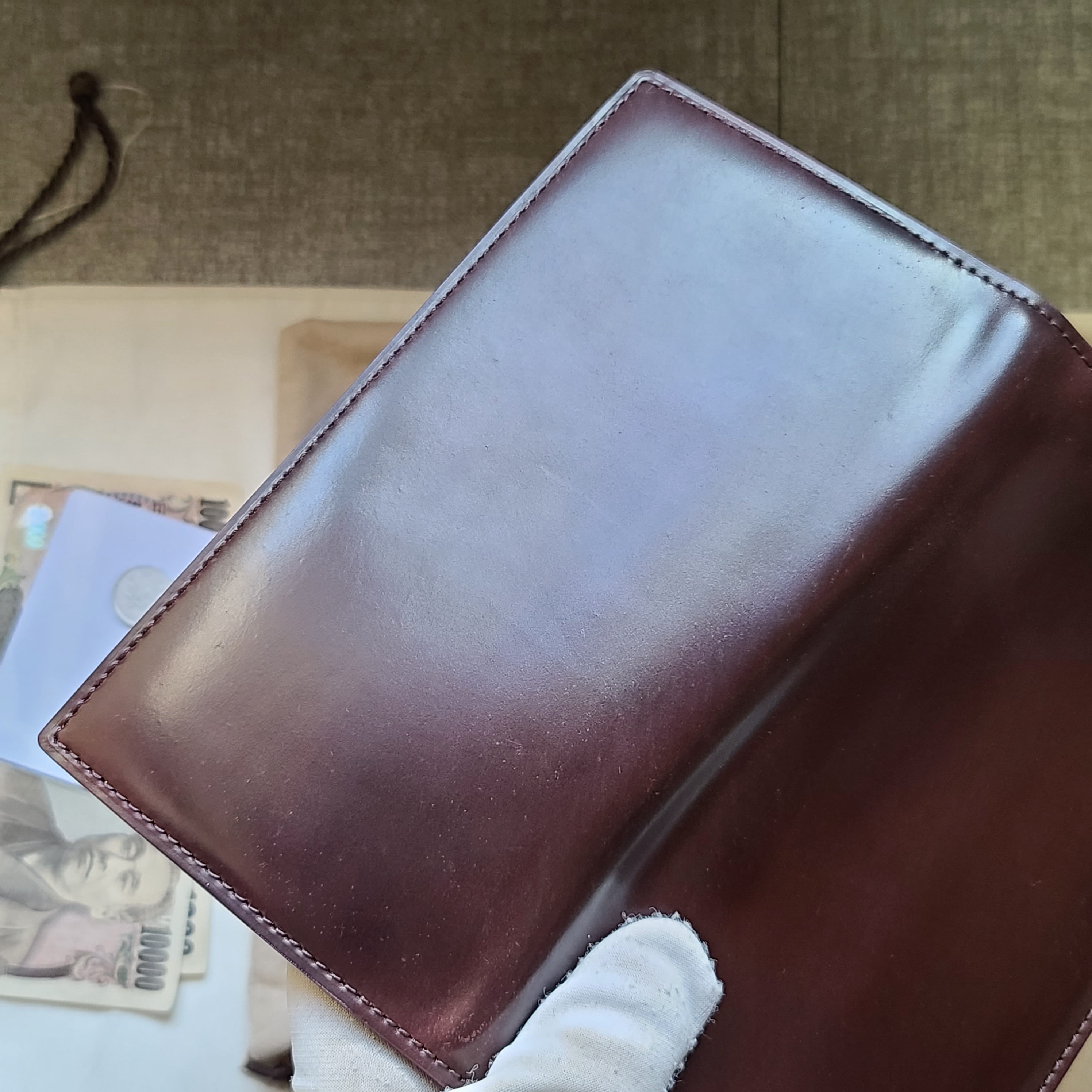 ガンゾ SHELL CORDOVAN 2(シェルコードバン2)小銭入れ付き 長財布