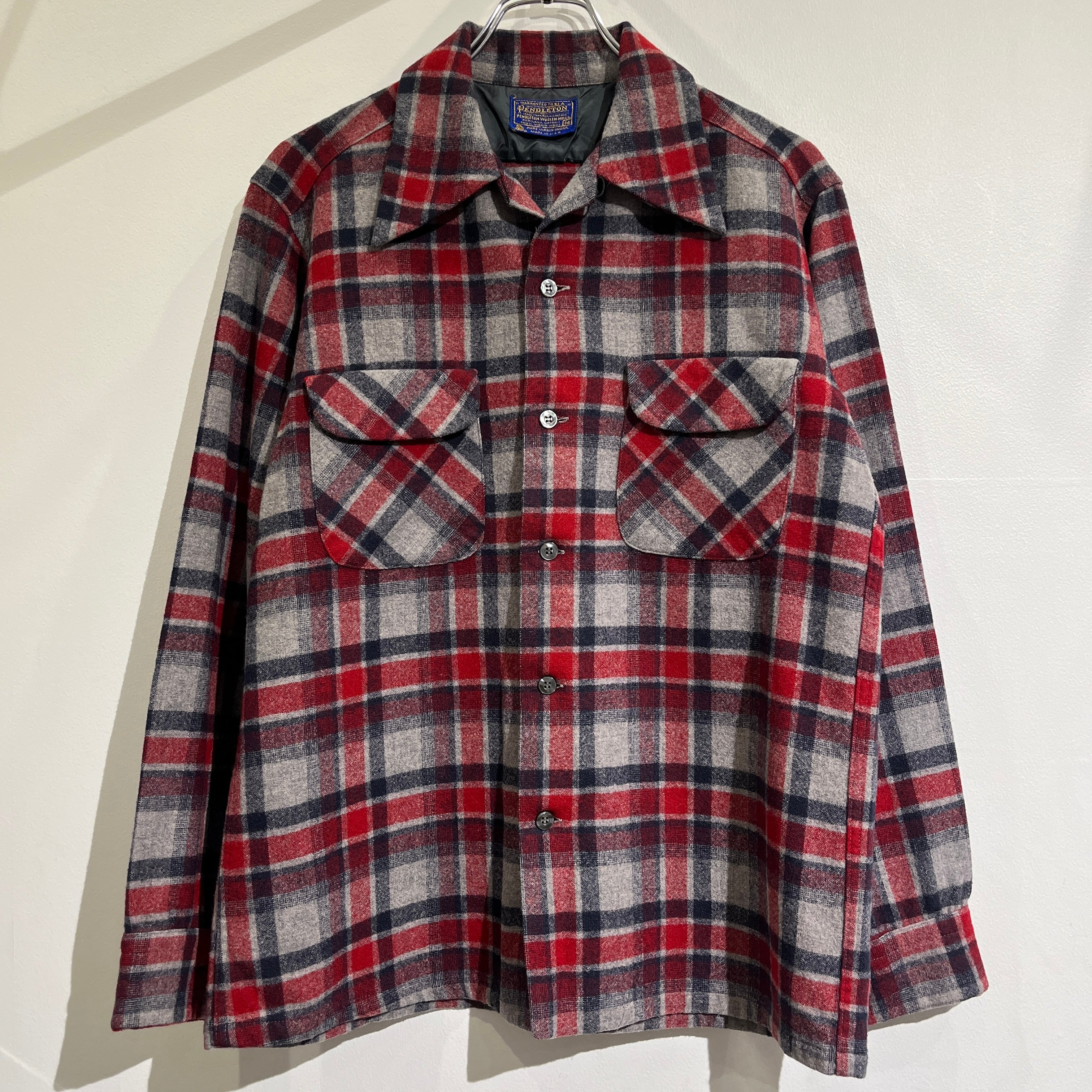 70s PENDLETON Wool Shirt 70年代 ペンドルトン ウールシャツ 赤ベース