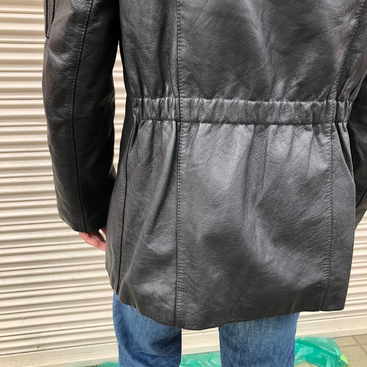70s Italy Policeman イタリア ポリスマン レザー ジャケット