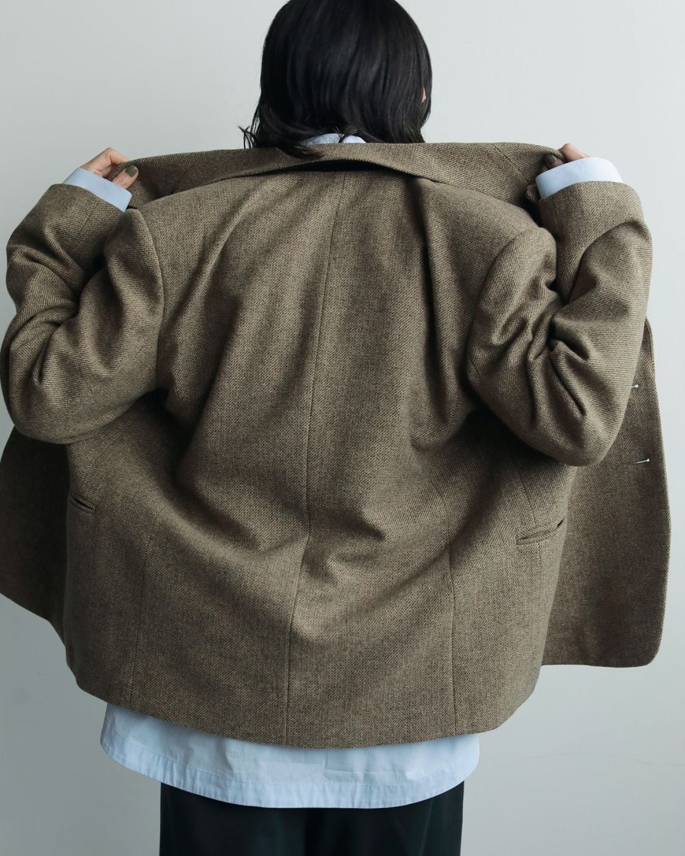 anuke(アンヌーク) Herringbone Wool Jacket | サウスオレンジ｜メンズ