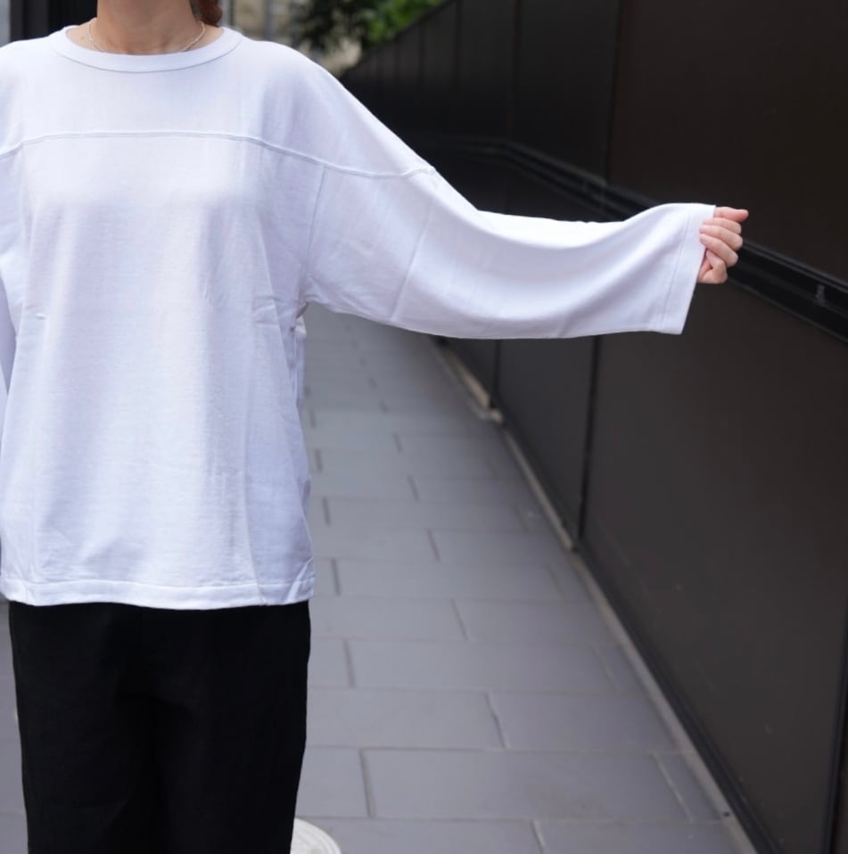 COMOLI(コモリ）フットボールTシャツ Y03-05004 WHITE | Debby
