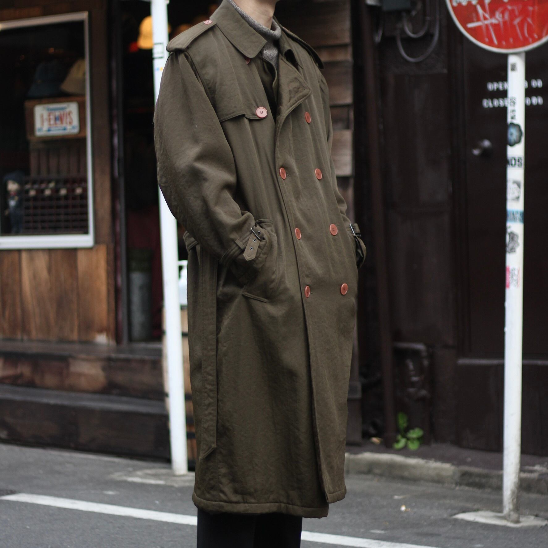 GIORGIO ARMANI made in HONGKONG 中綿 トレンチコートダブル【OT-6817