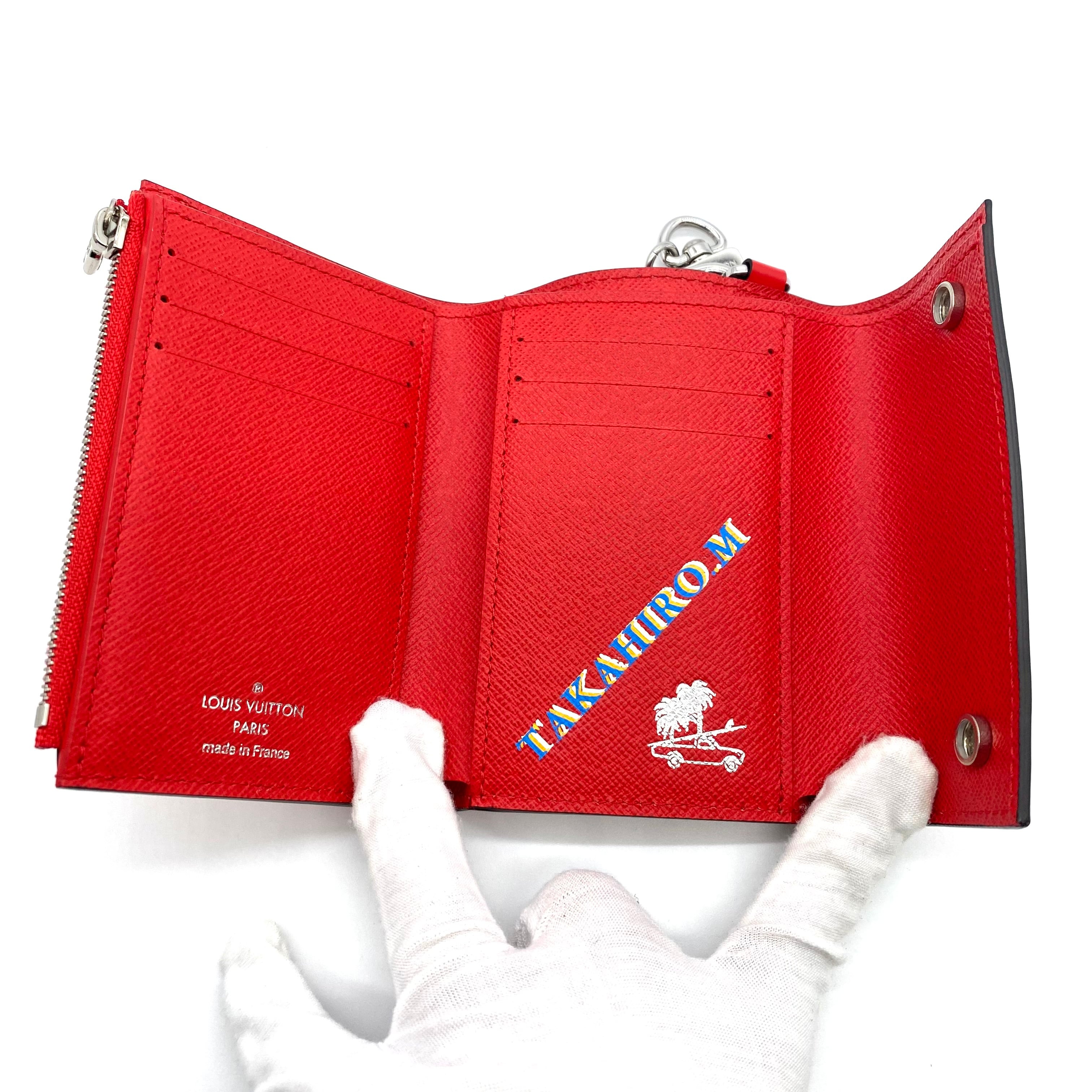 Supreme × Louis Vuitton Epi Compact Wallet with Chain
