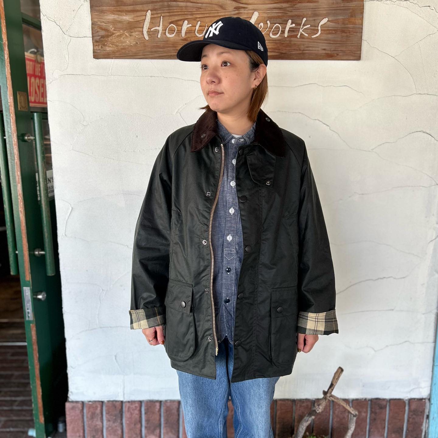 Barbour] ビデイル ワックス オーバーサイズ ジャケット“OS WAX BEDALE