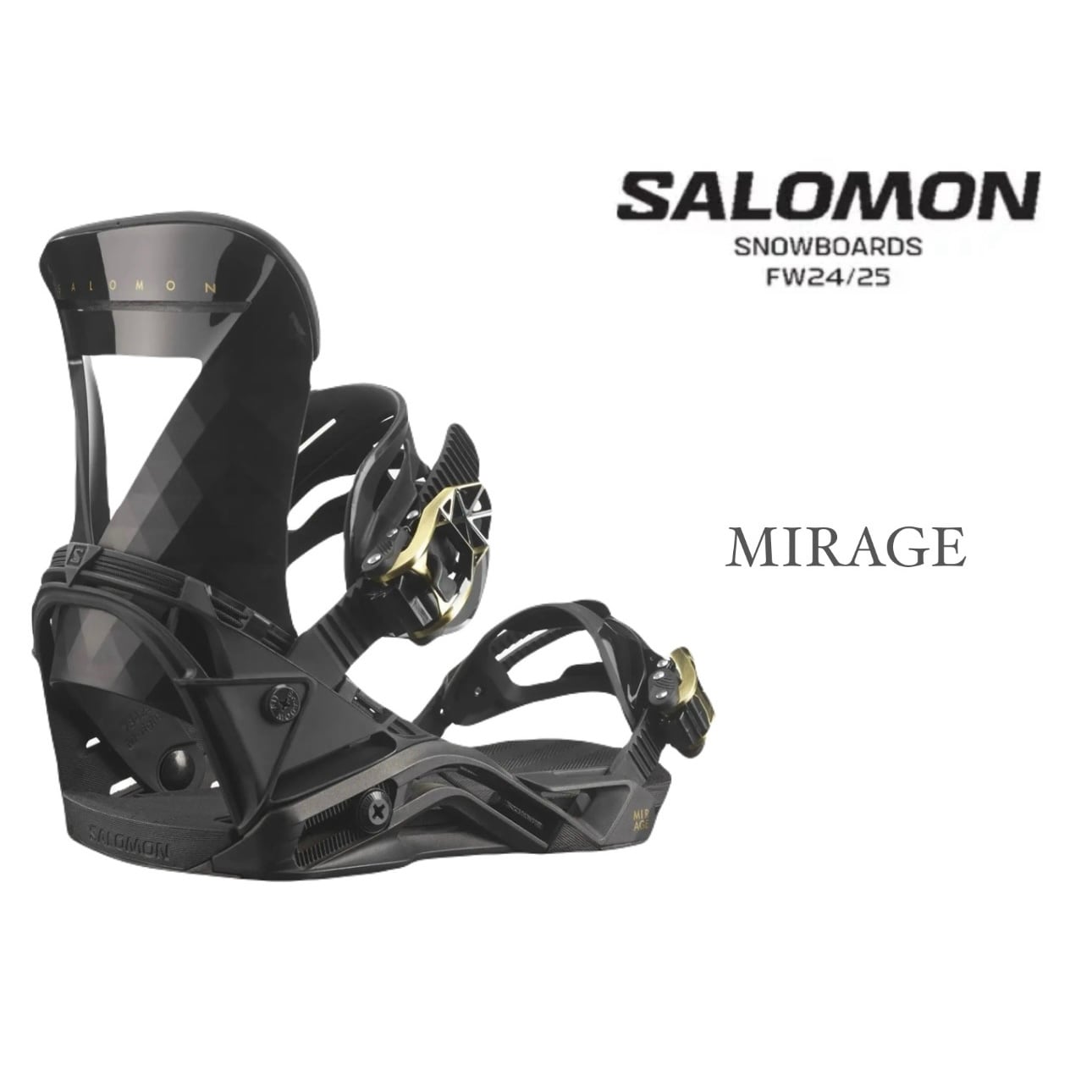 24-25モデル . SALOMON .『 MIRAGE 』. Black . サロモン . ミラージュ