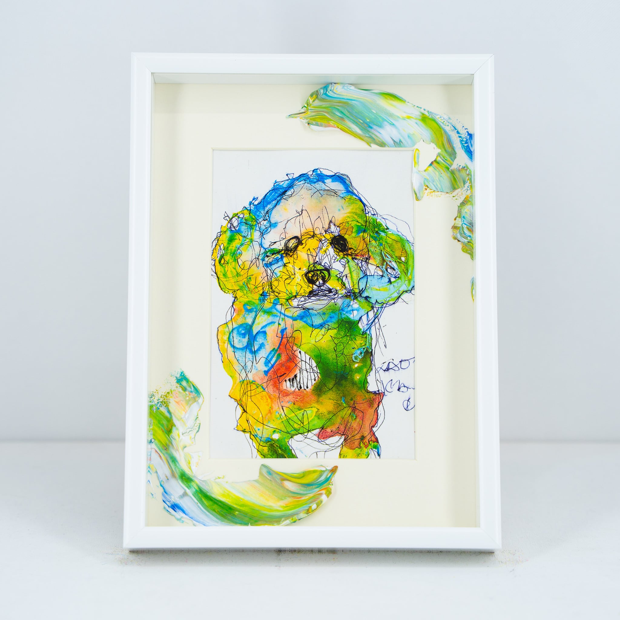 北村直登 原画 鹿 SMサイズ 北村直登 原画肉筆201204作品 NAOTO