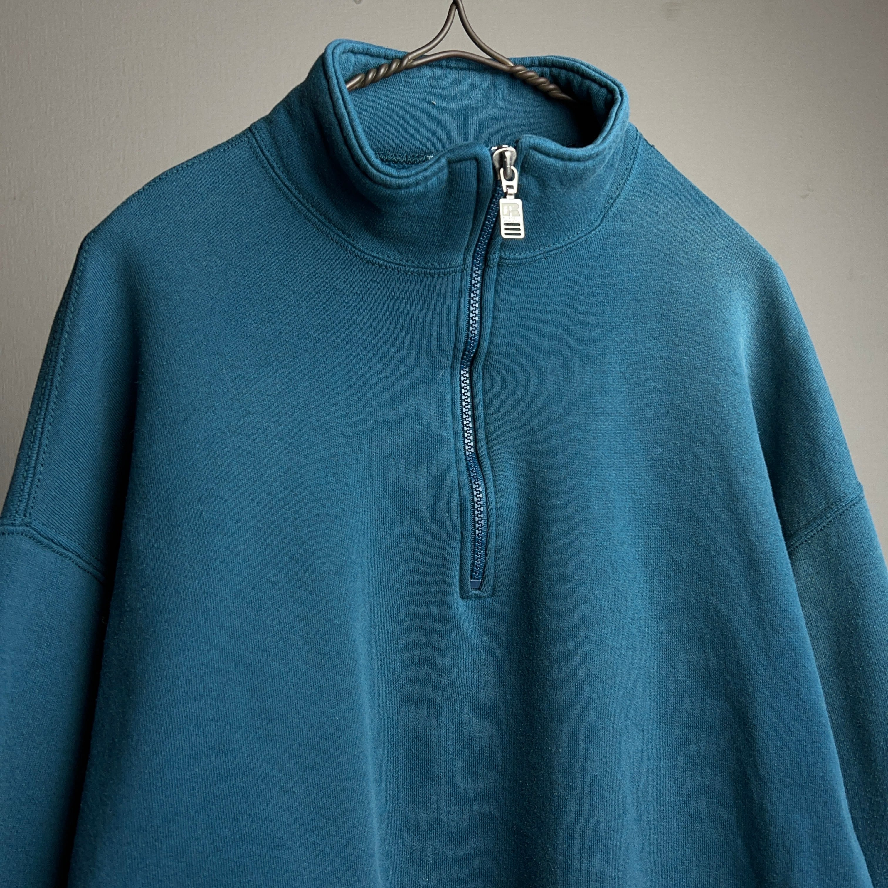 90's RUSSELL ATHLETIC Half-zip Sweatshirt USA製 SIZE L 90年代