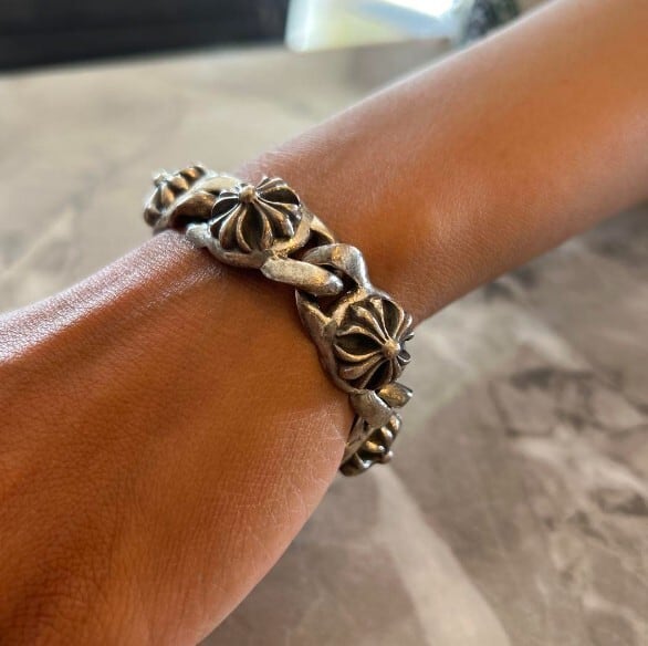 CHROME HEARTS クロムハーツ クロスボール ブレスレット 5リンク