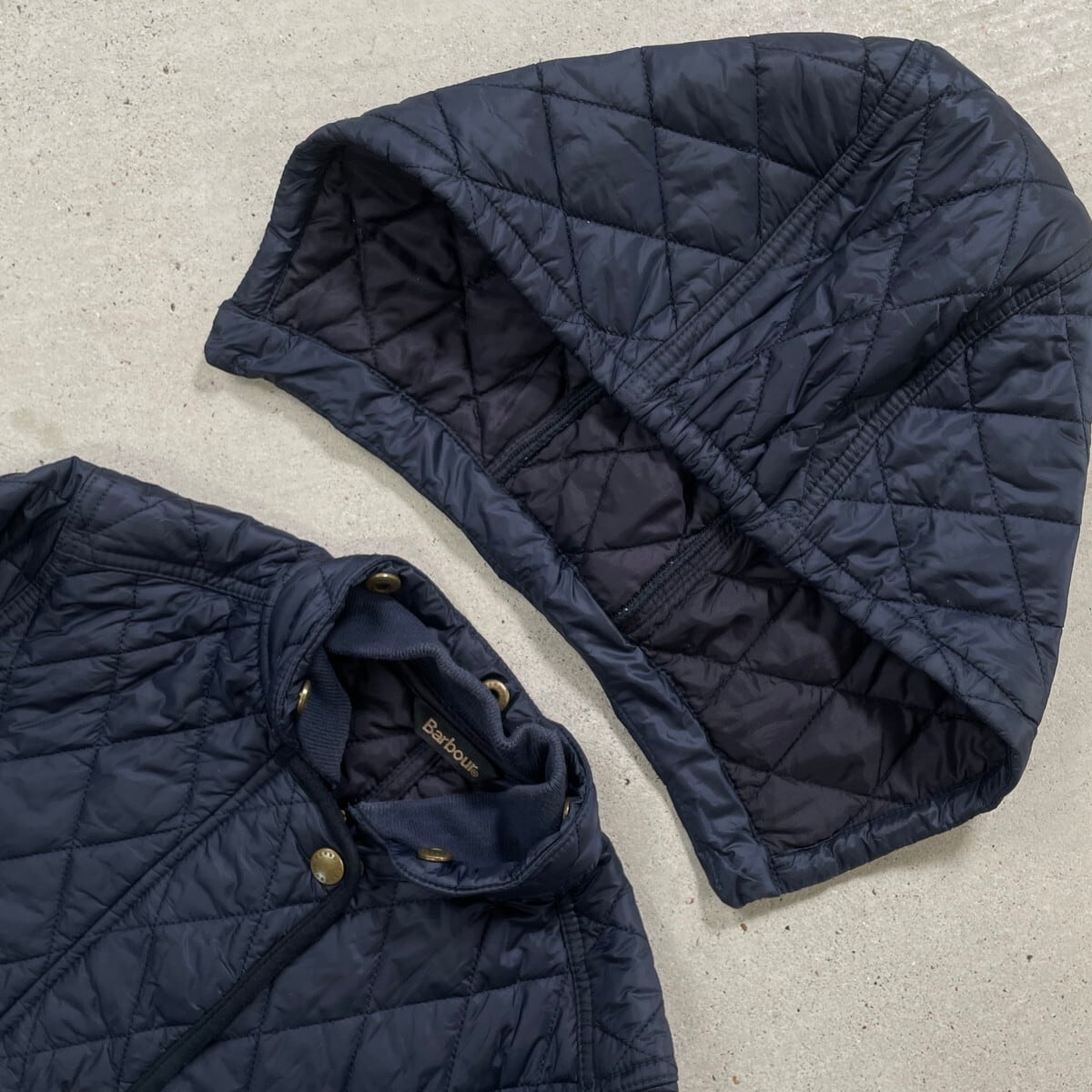 K*O様 Barbour キッズ バブアー ノンオイル ネイビー ブラック XL K*O