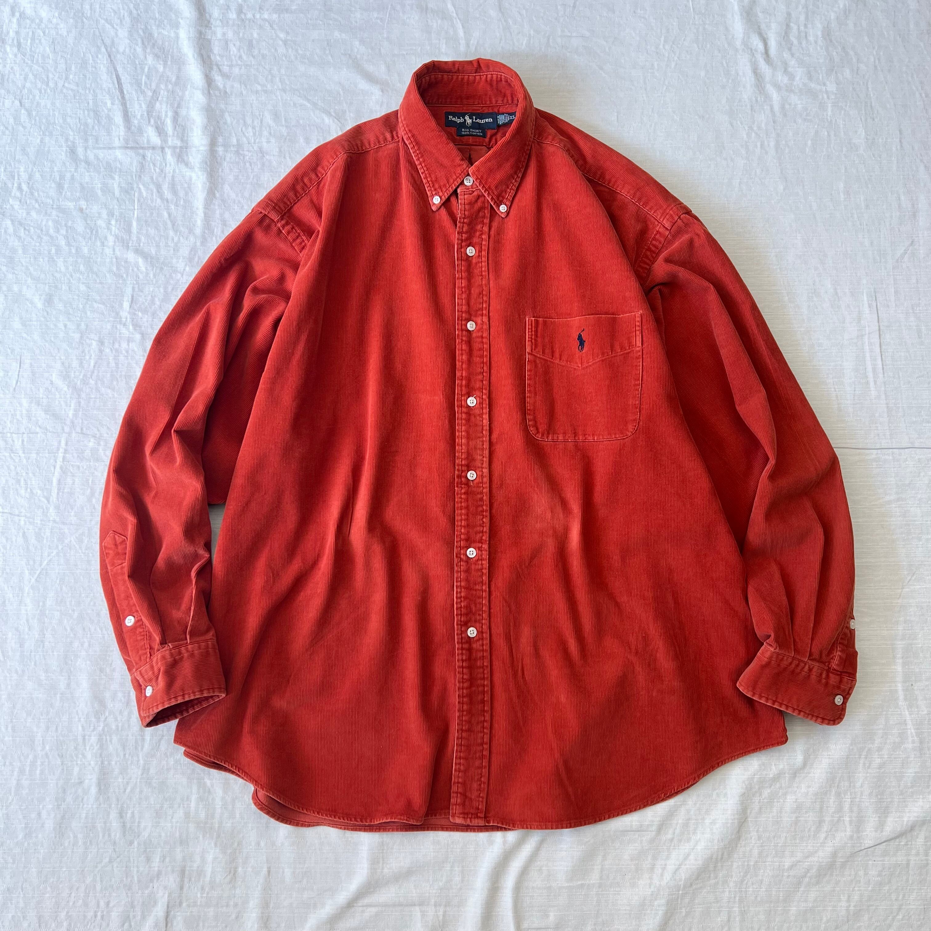 BIG SHIRT】90's Ralph Lauren/ラルフローレン “BIG SHIRT“ 細畝