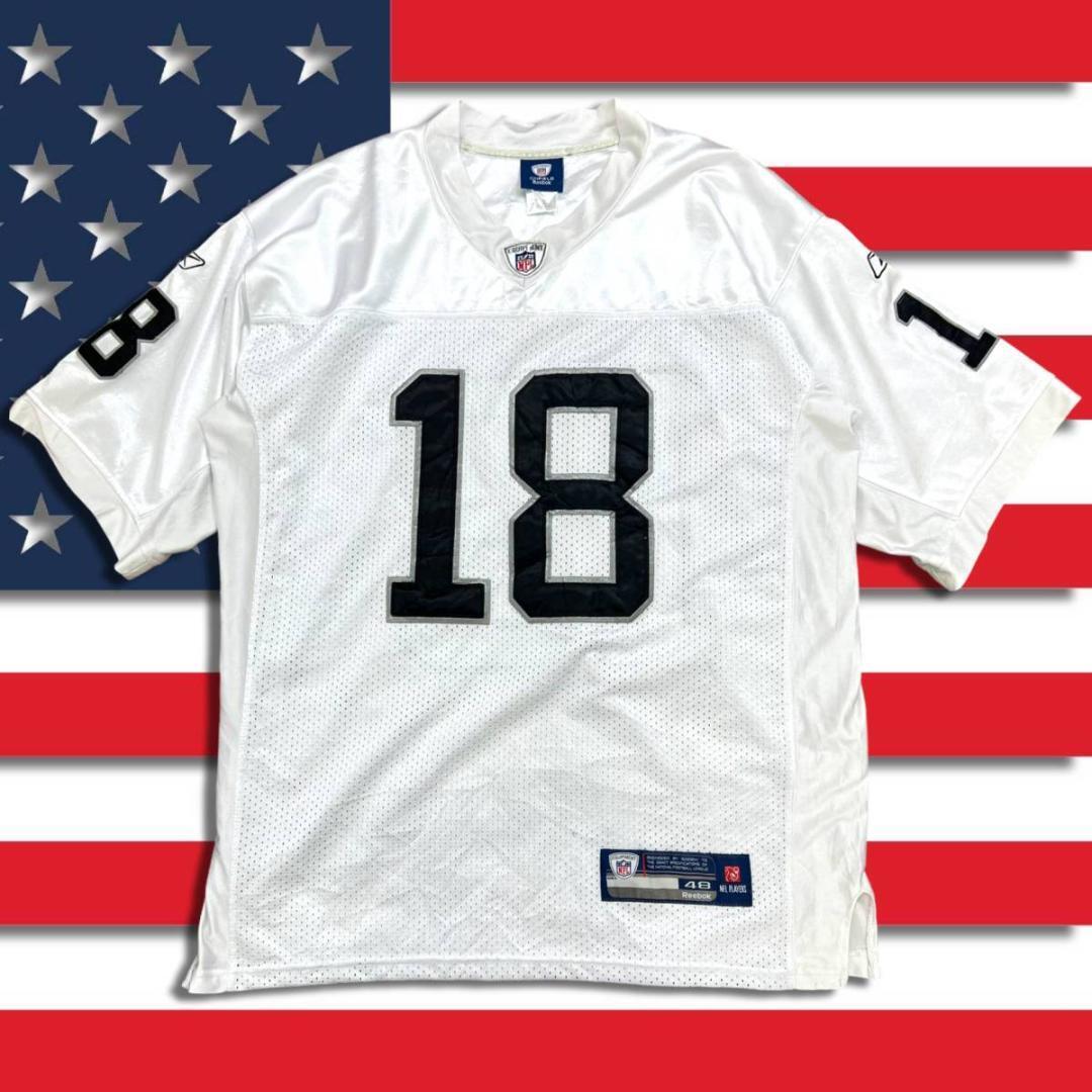 00s リーボック レイダース ゲームシャツ 48 L Reebok NFL NFL Oakland