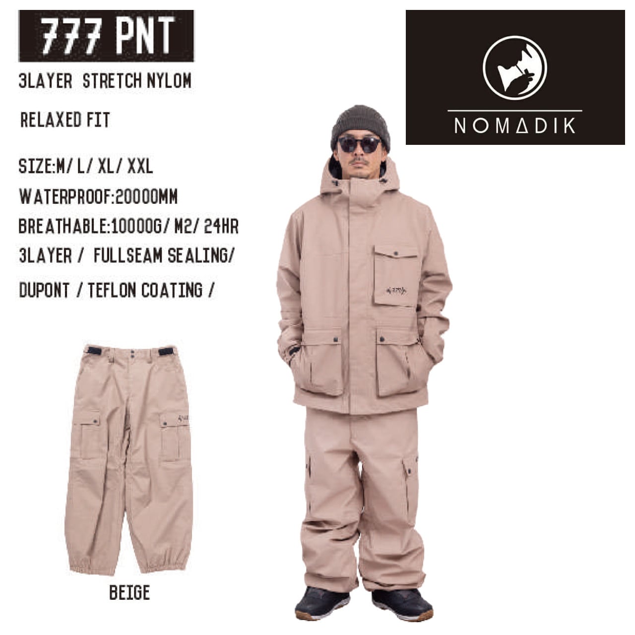 23-24 NOMADIK 777 PNT スノーボード ウェア ノマディック 國母和宏