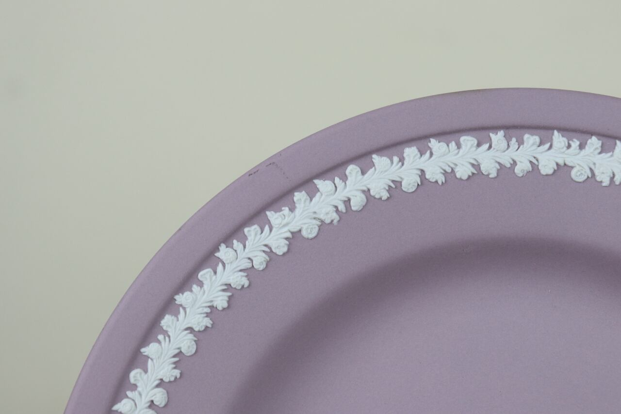 ウェッジウッド ジャスパー ライラック プレート17cm レア WEDGWOOD