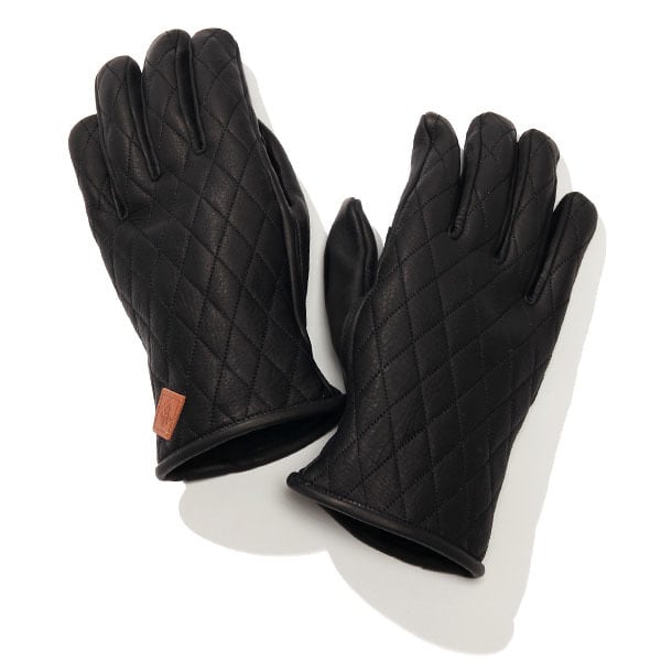 OUTSIDERS LEATHER GLOVE (BLACK) / RUDE GALLERY BLACK REBEL | CROSS