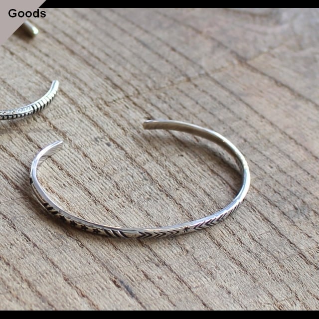 Ericka Nicolas Begay シルバーバングル Silver Bangle | C.COUNTLY