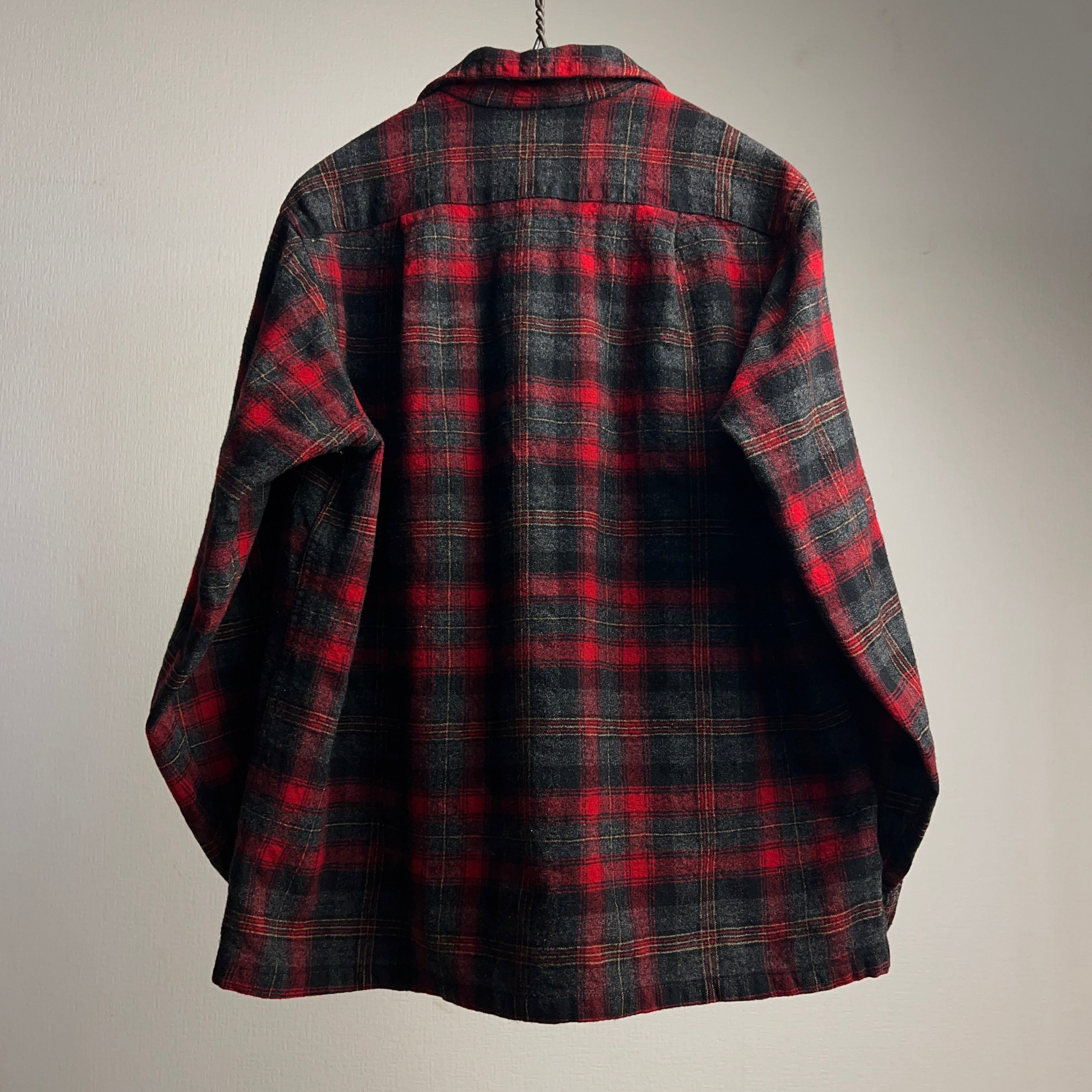 60's “PENDLETON” Wool Plaid Shirt SIZE M 60年代 ペンドルトン