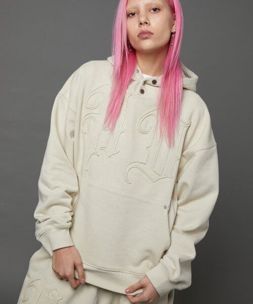 ☆BOYNEXTDOOR イハン 着用！！【HOODHOOD】HD Logo applique overfit