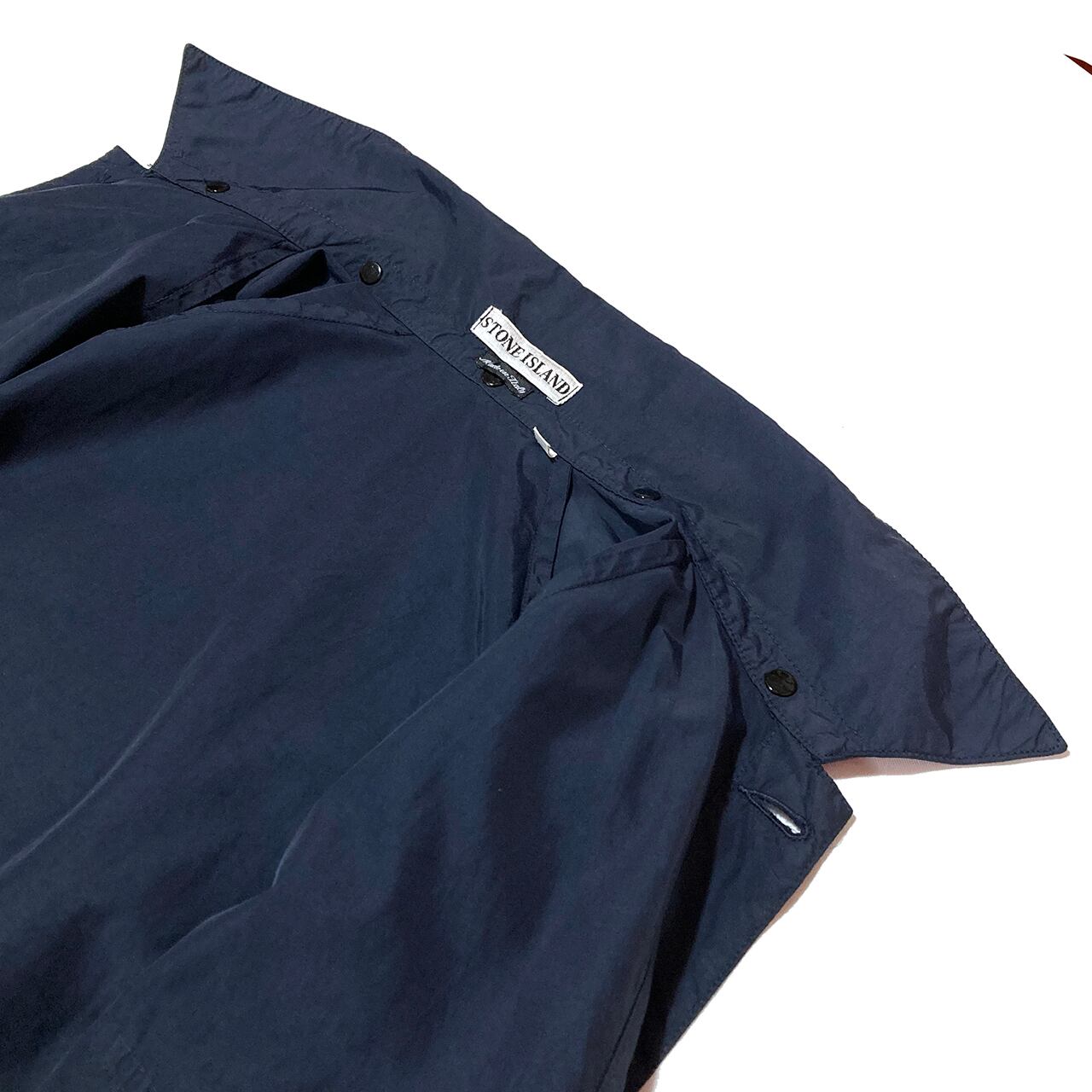 STONE ISLAND S/S 1998 NAVY NYLON OVERSHIRT JACKET L GREEN EDGE