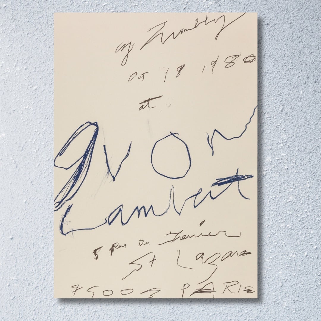 本国パリ完売! Cy Twombly Print (1980)復刻ポスター | 東京古着日和