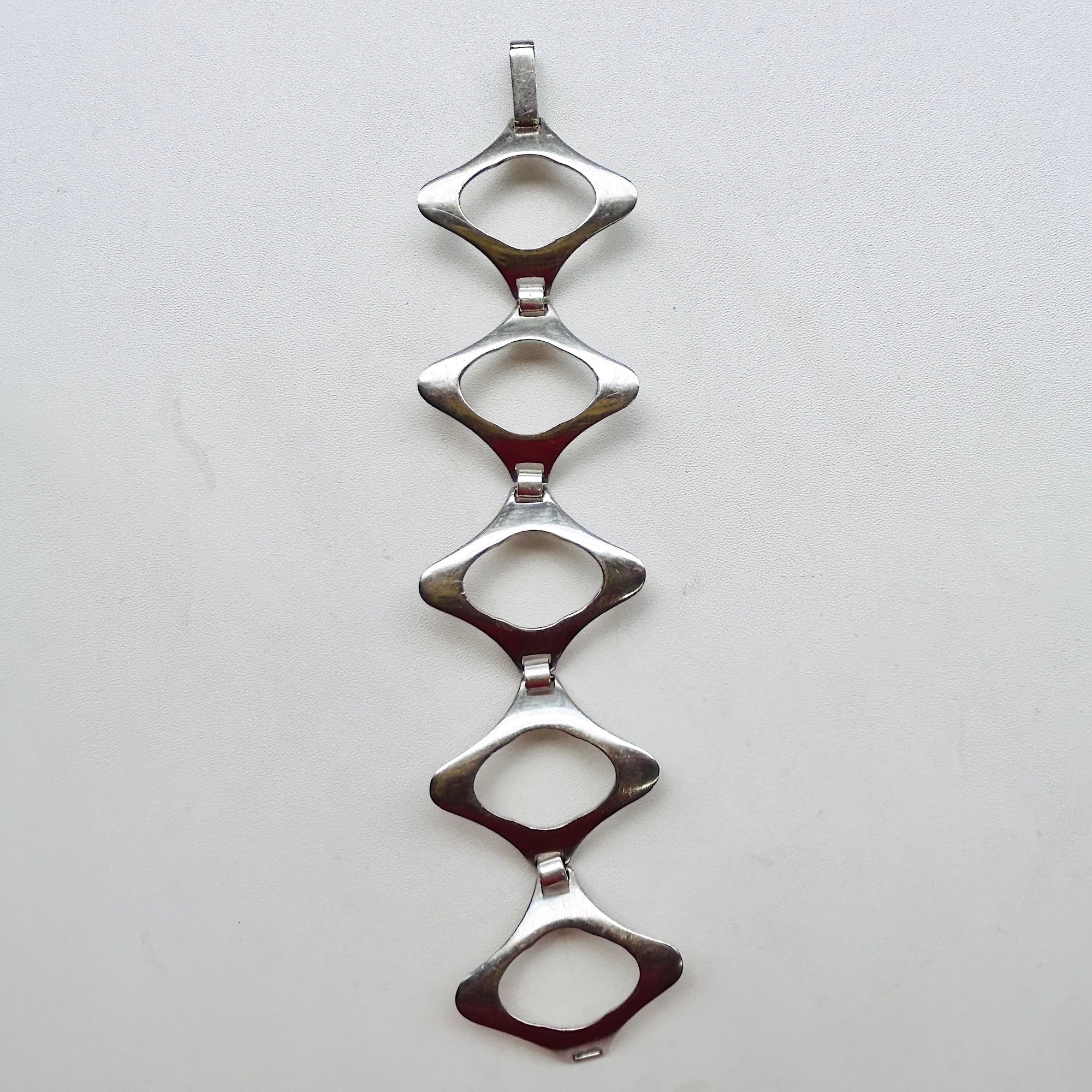 フランスシルバー800 菱形ブレスレット（21cmくらい） | Milo Antiques