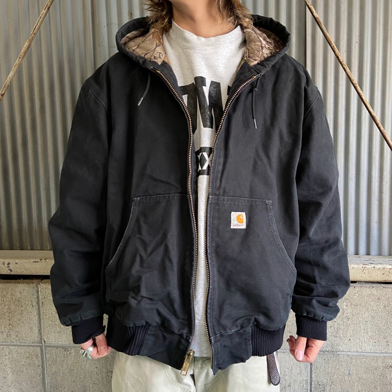 Carhartt カーハート リアルツリーカモライナー アクティブパーカー