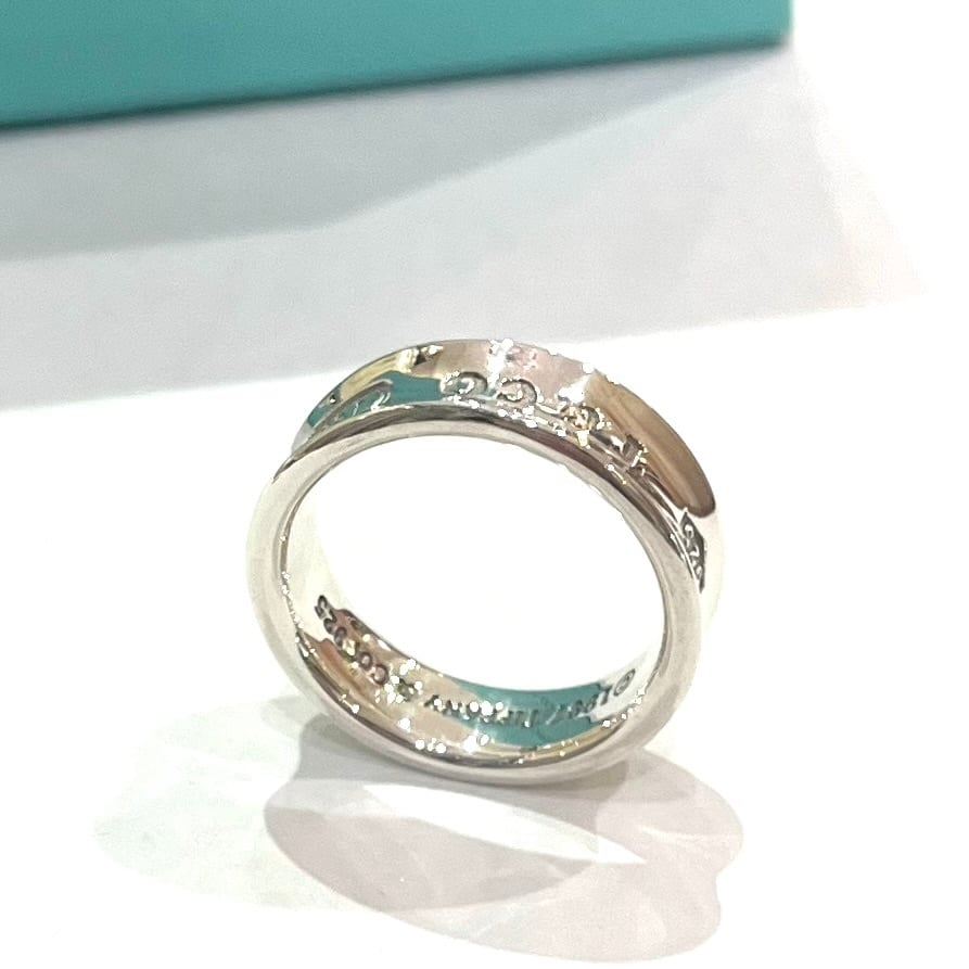 TIFFANY&CO】2115 ナローデザインシルバーリング 19号／ヴィンテージ