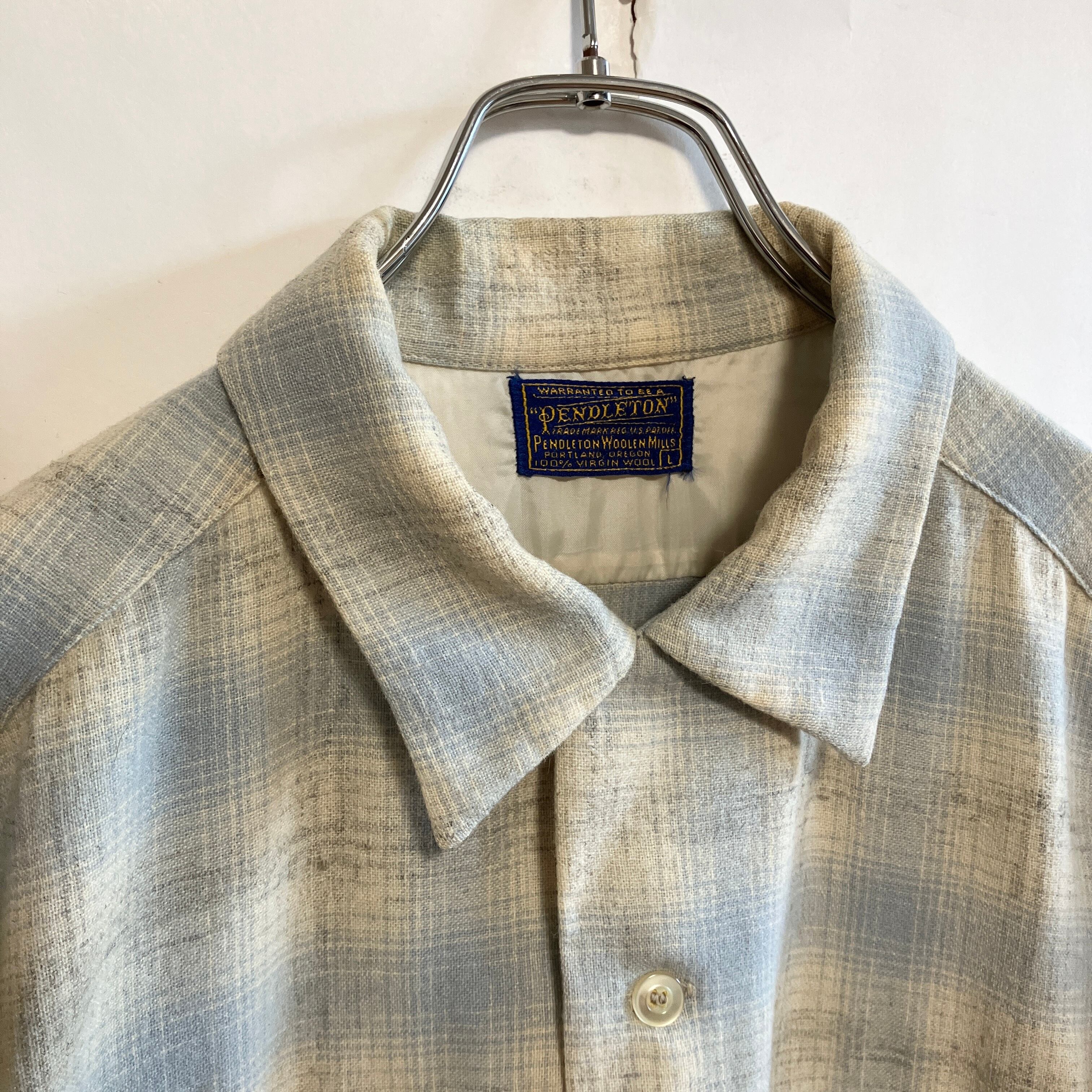 60s ヴィンテージ ペンドルトン オンブレシャツ カスリ シャドー