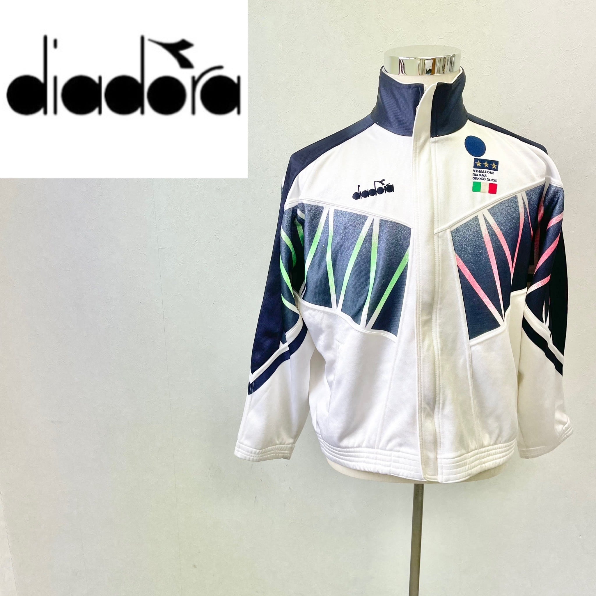 サッカー】ディアドラ トラックジャケット イタリア代表 刺繡ロゴ 国旗