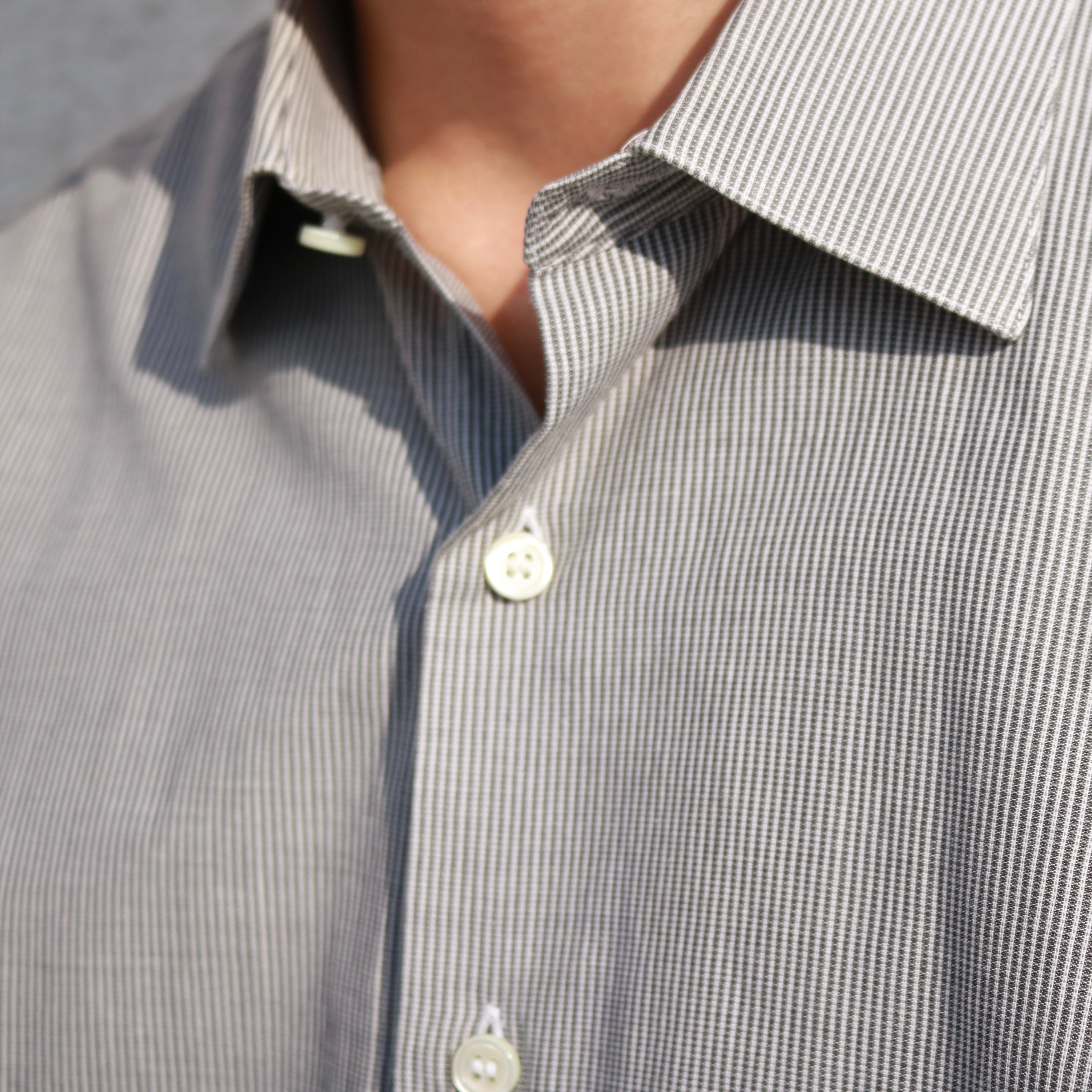 Old Salvatore Ferragamo Stripe Shirt made in Italy-/-オールド
