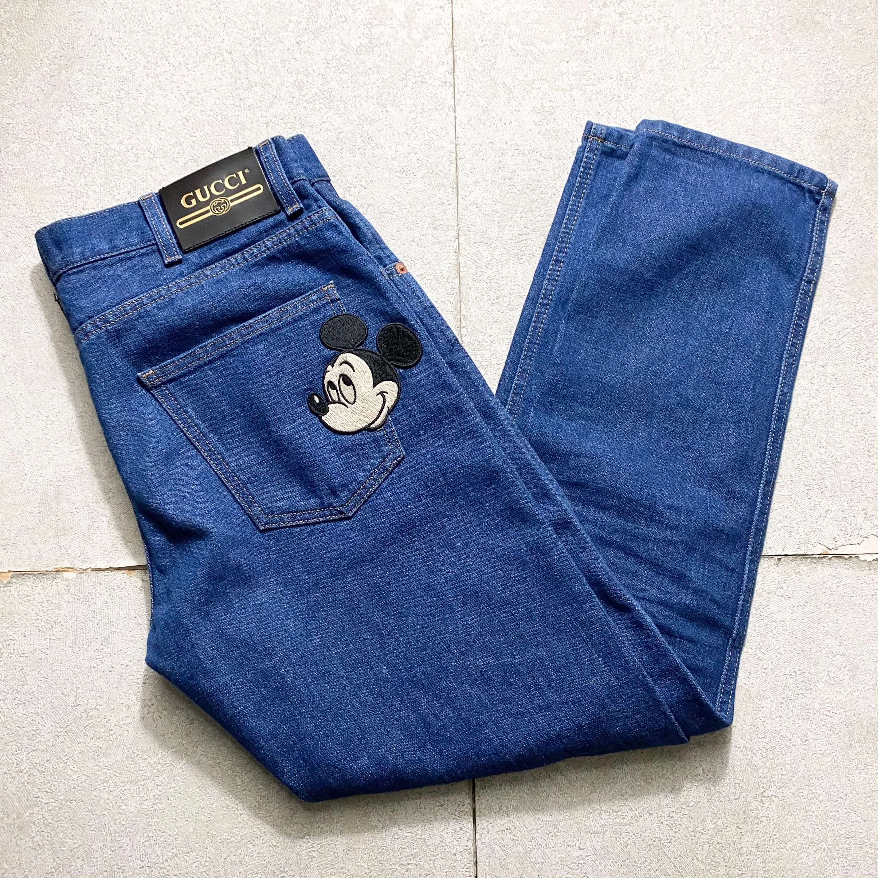 DISNEY × GUCCI denim pants “Mickey Mouse” | NOIR ONLINE