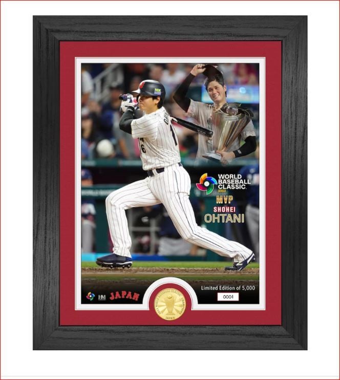 完売致しました：【ラスト1個】WBC 大谷翔平 MVP受賞 記念盾 Japan