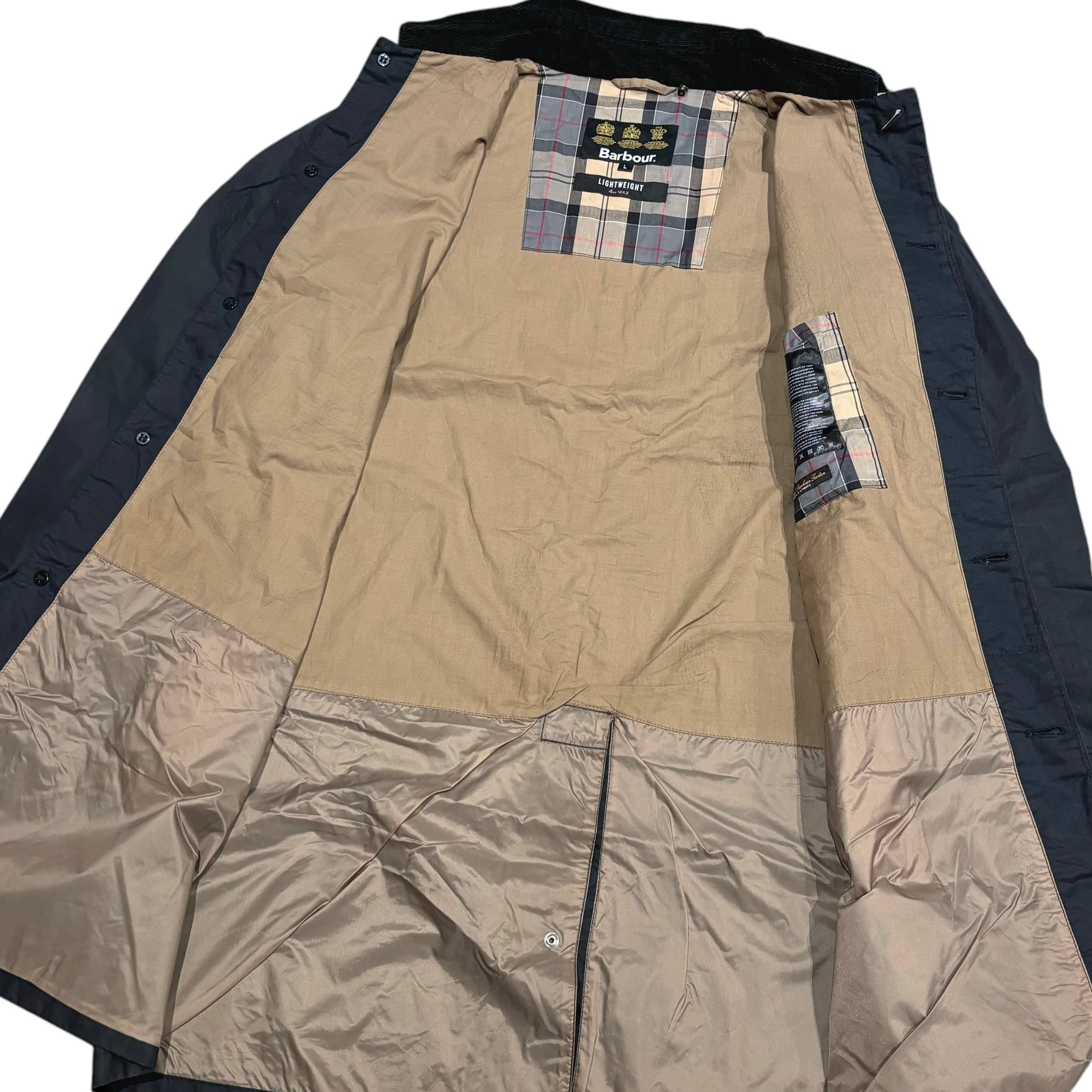 Barbour Light Weight 4oz Wax Soutien Collar Coat L / バブアー