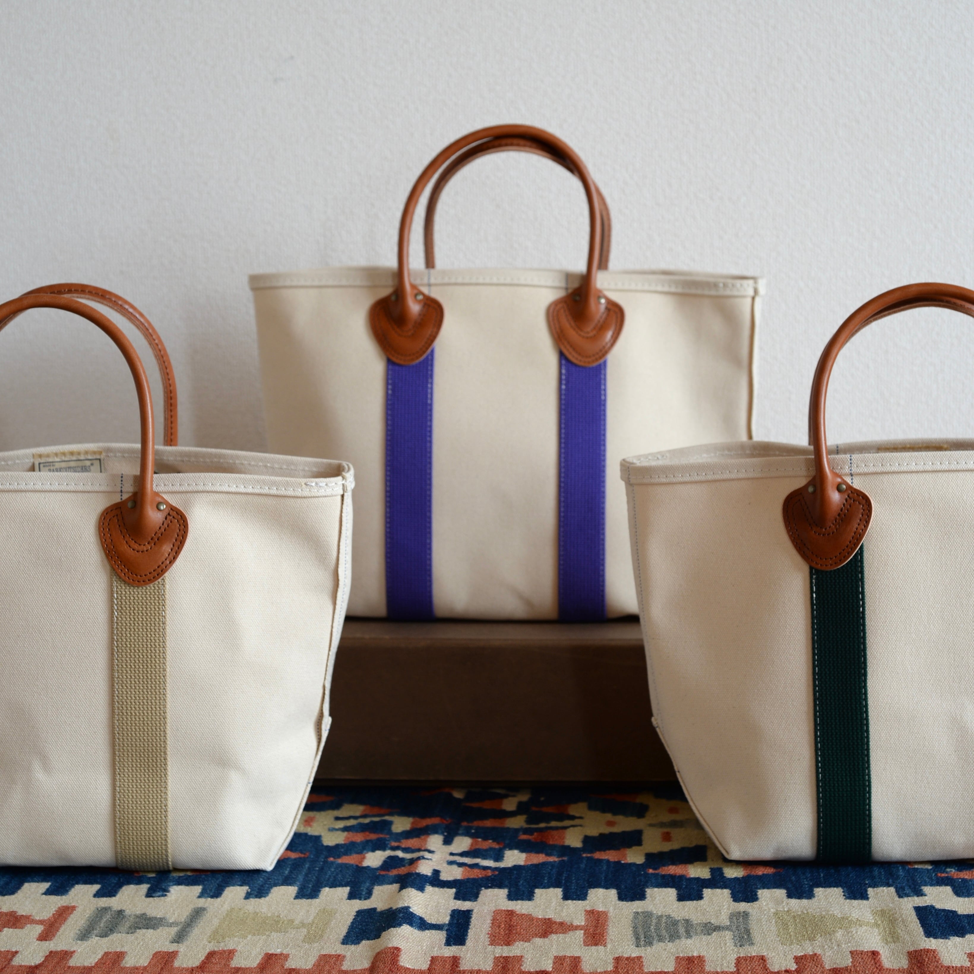 Leather Handle Tote 80's 