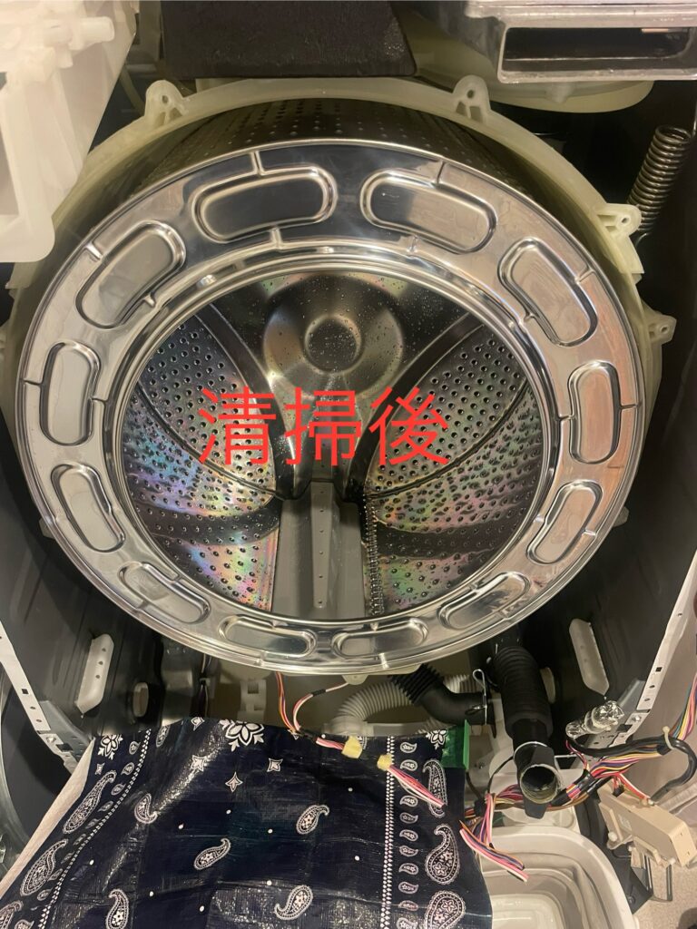 埼玉県鶴ヶ島市 SHARPドラム洗濯機 ES-S7G 乾燥不良U04 分解清掃作業