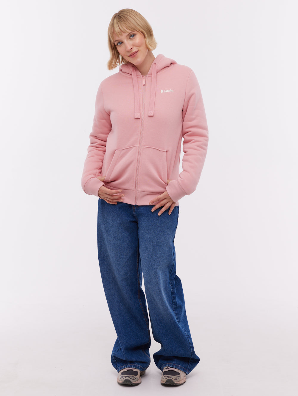 Mintz Sherpa-Lined Zip-Up Hoodie - Pink - Bench