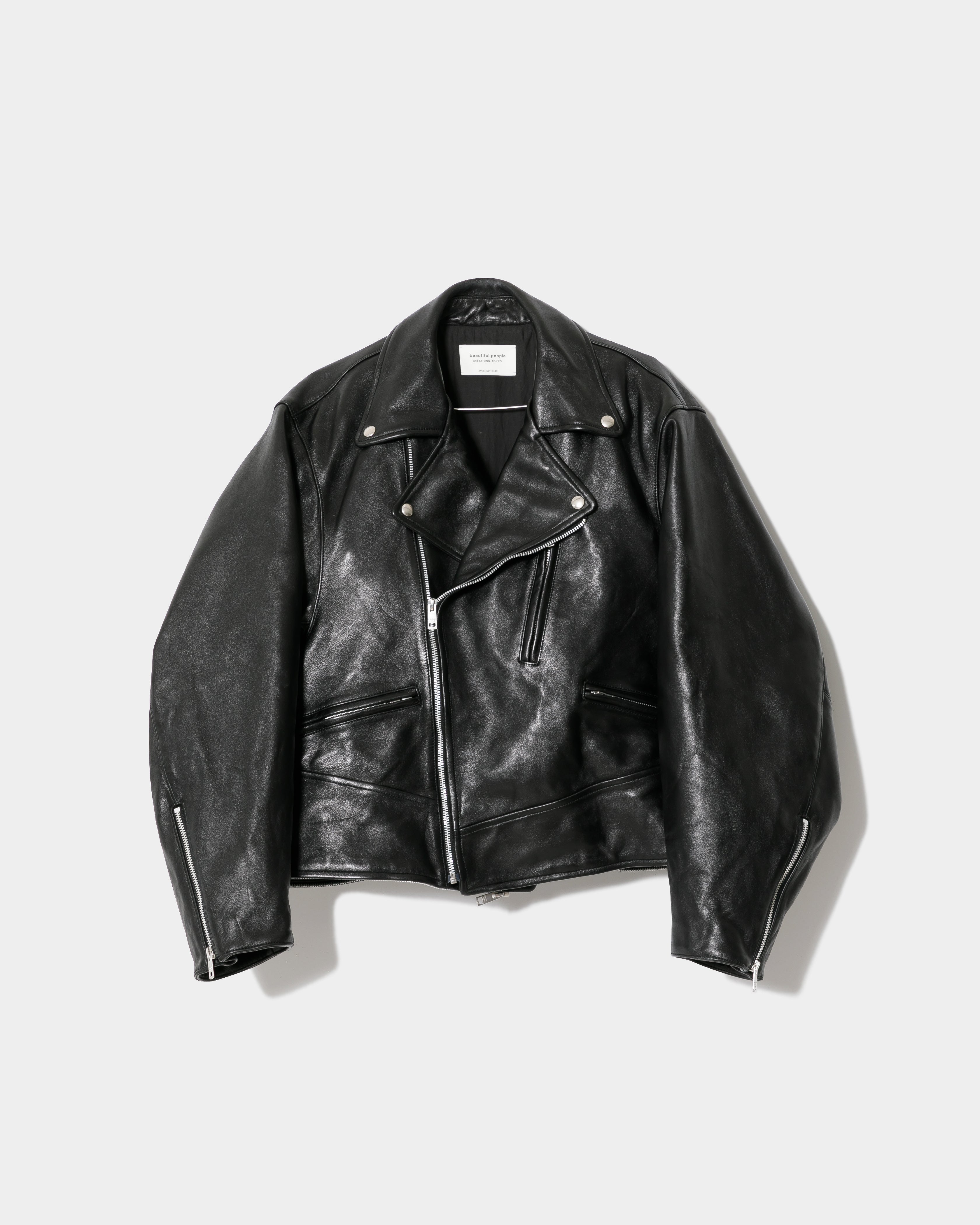 double-end vintage leather racing jacket – beautiful people online