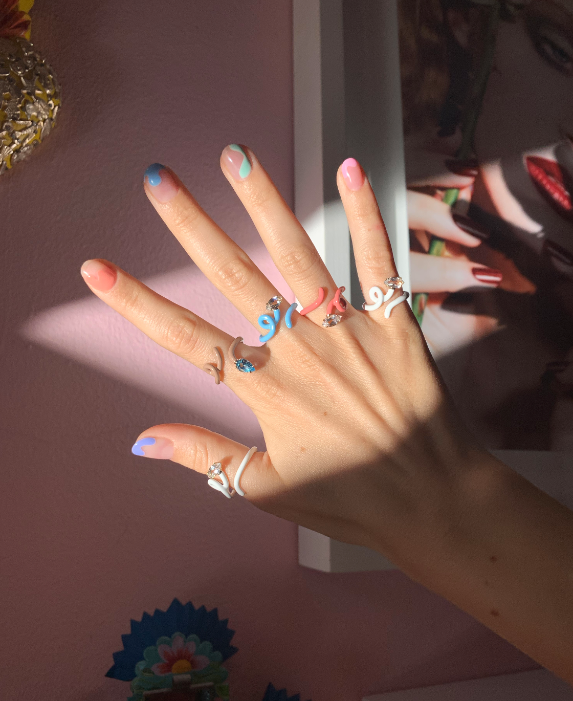 BABY VINE RING ~ IN WARM TAUPE – Bea Bongiasca