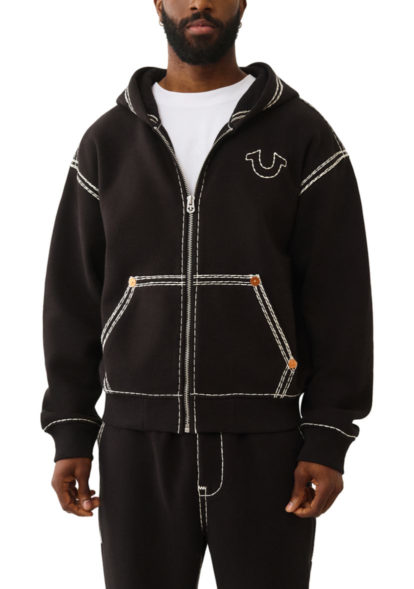 True Religion Men's Super T Boxy Zip Hoodie | Belk