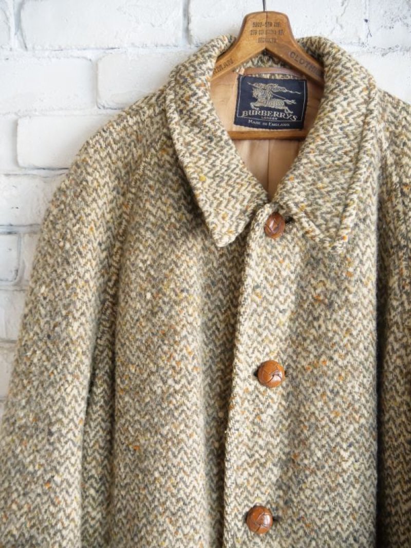 VINTAGE BURBERRY 1940's “OLD LABEL” Hand Woven Irish Tweed