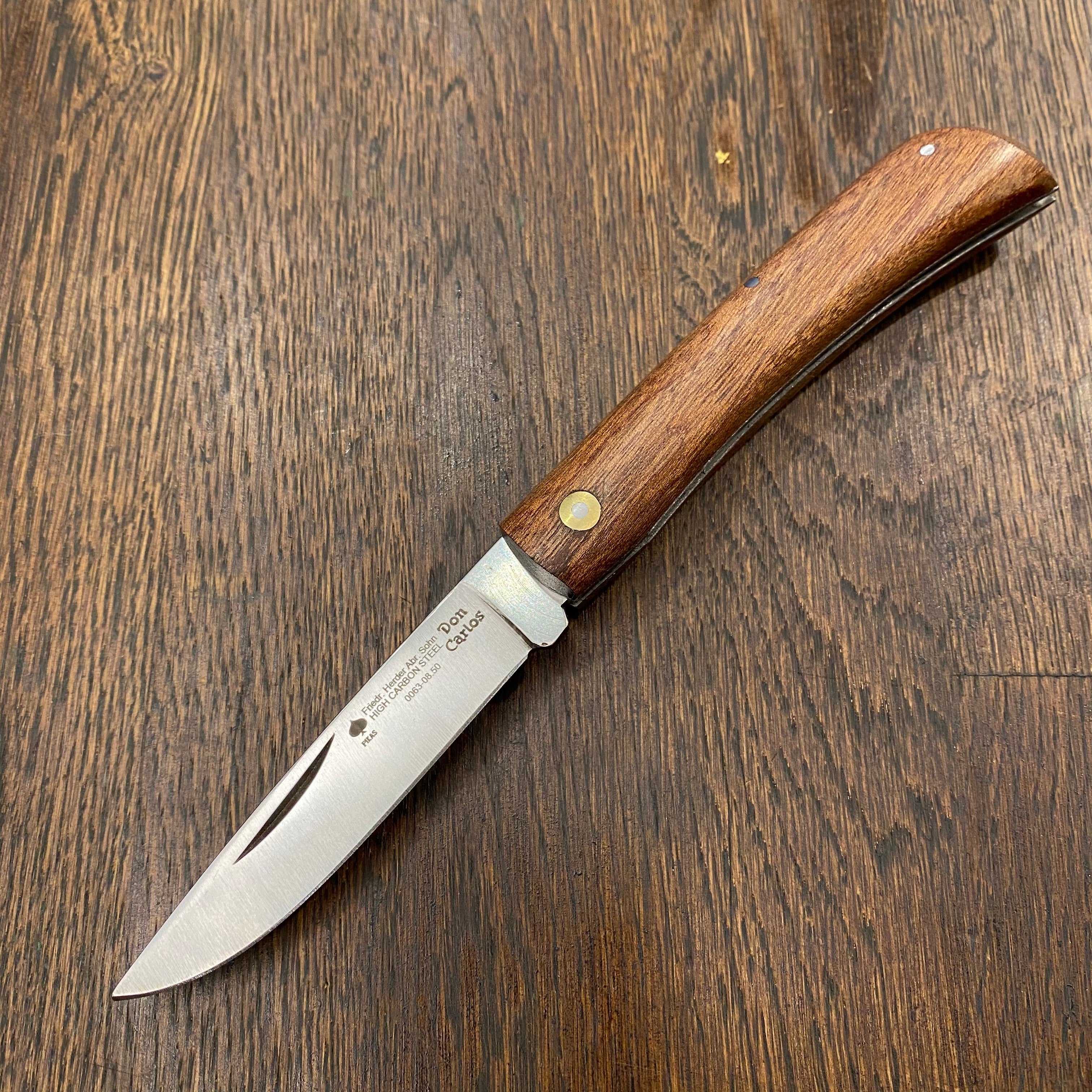 Friedr Herder 4 1/8” Sodbuster / Miner's Jack Drop Point Carbon