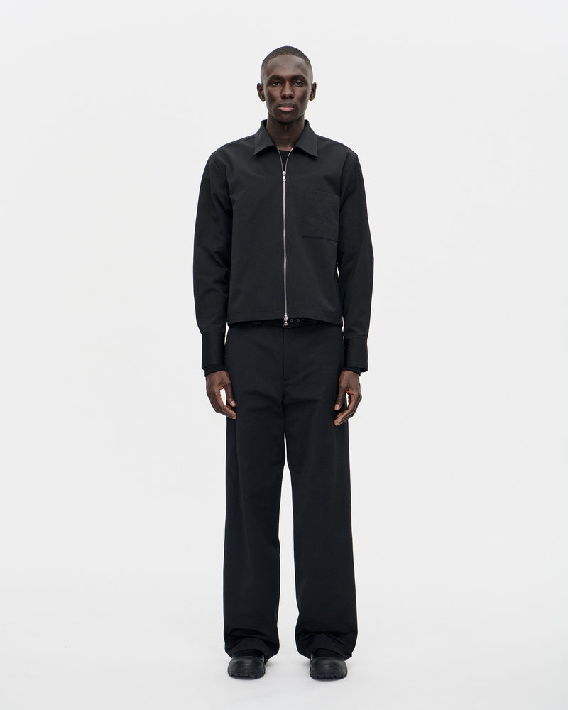 Shrunk Zip Shirt Ottoman 009 Black – BERNERKUHL.COM