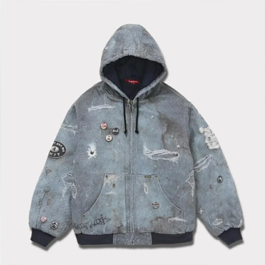 Supreme シュプリーム 2024AW HJR Trompe L'oeil Hooded Work Jacket