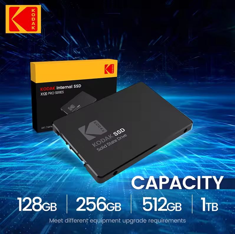 SSD KODAK X120 PRO 512GB - 2.5in SATA III 3D NAND (512GB, 550/510