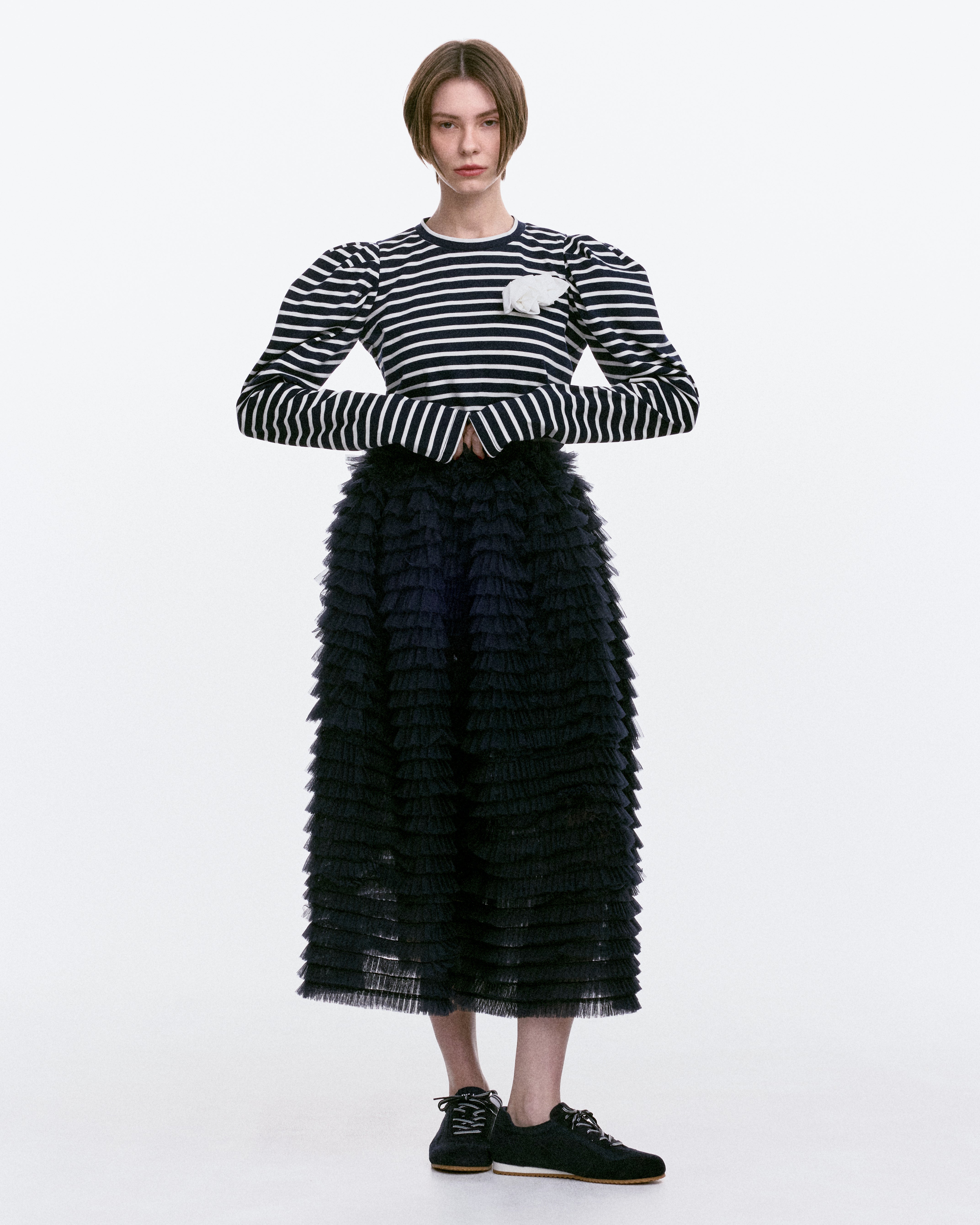 BIBIY. MADE | DARLENE SHUSHU SKIRT NAVY｜Bibiy.