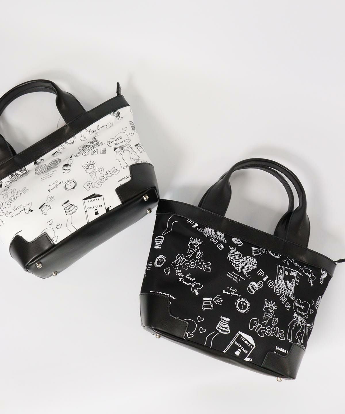 ストライプ総柄カートバッグ|ピッコーネクラブ - ゴルフウェアや婦人服通販