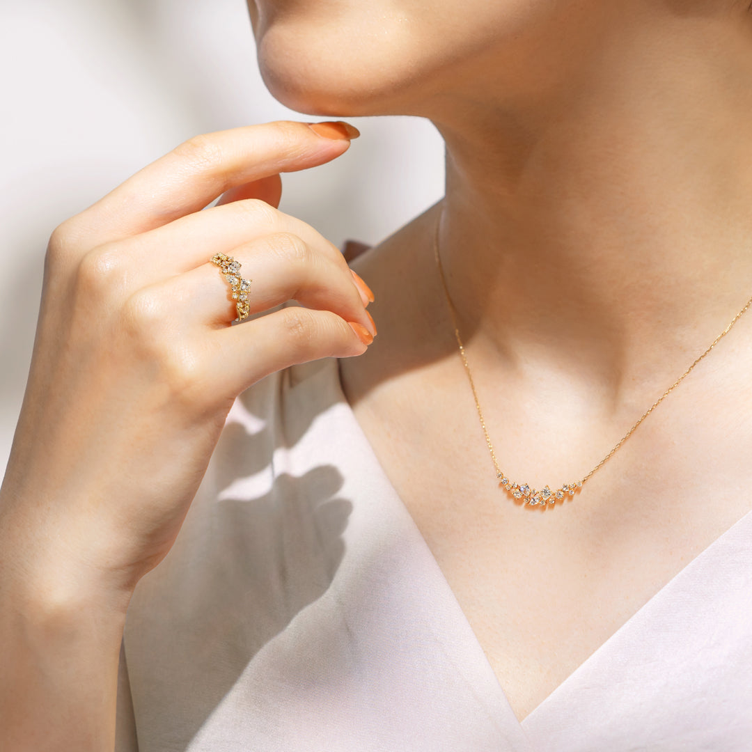 ビズー公式】ダイヤモンド SIクラスアップ ファンシーカット K10 K18