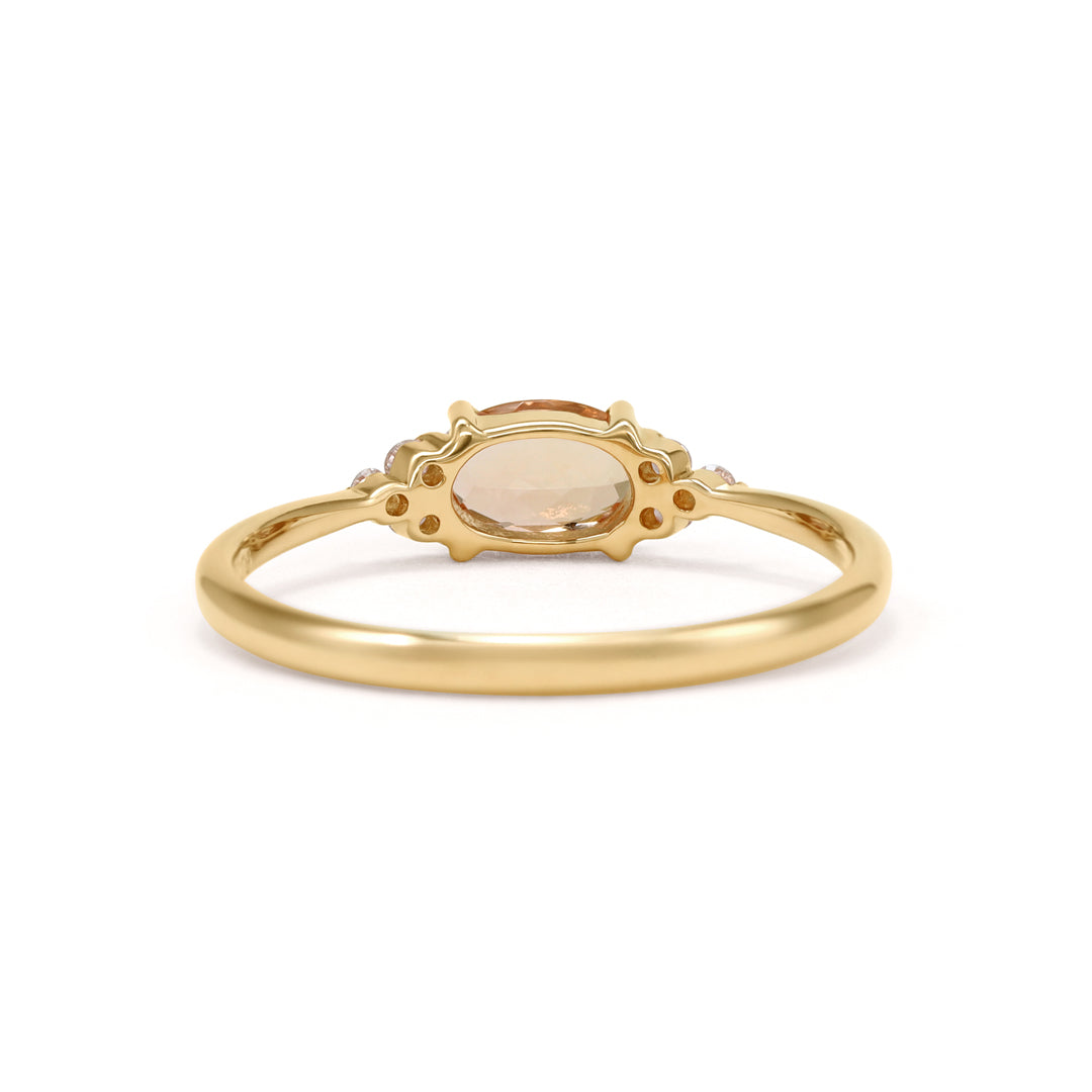 ビズー公式】インペリアル トパーズ ダイヤモンド K18(18金) リング