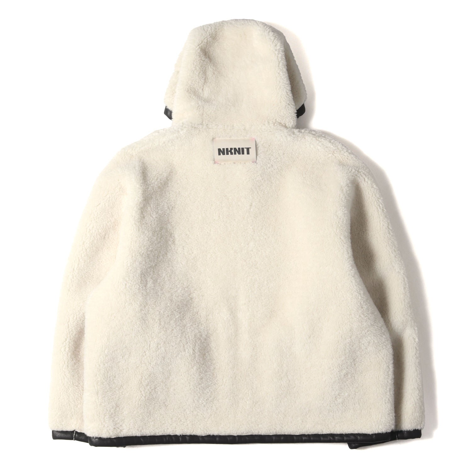 NKNIT (ンニット) 23AW リバーシブル フーデッド ヴィーガン ムートン